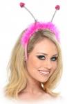 Pink Penis Bachelorette Party Antenna Head Boppers with Pink Fur by Pipedreams